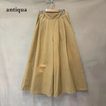 antiqua 안티카 코튼 와이드 팬츠 베이지