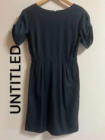 UNTITLED 다크 블루 무릎 기장 원피스 사이즈 1