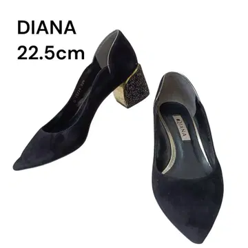 DIANA 다이애나 힐 펌프스 22.5cm 글리터 힐