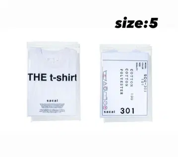 사카이 THE 티셔츠 팩 T 화이트 사이즈 5