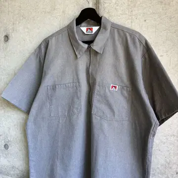 90s BEN DAVIS 하프 지퍼 셔츠 TALON 지퍼