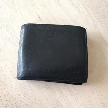 일비종떼 2단 폴더형 지갑 블랙 가죽