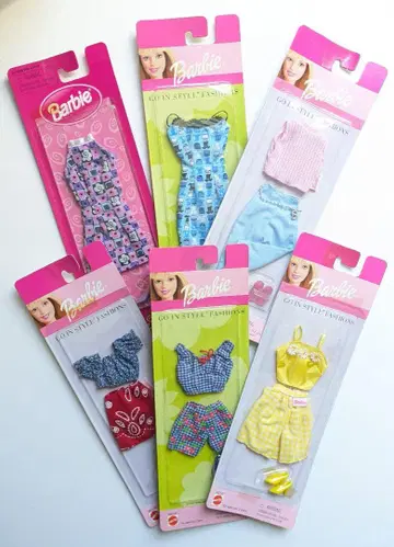 Barbie GO IN STYLE FASHIONS 6종 세트 캐주얼