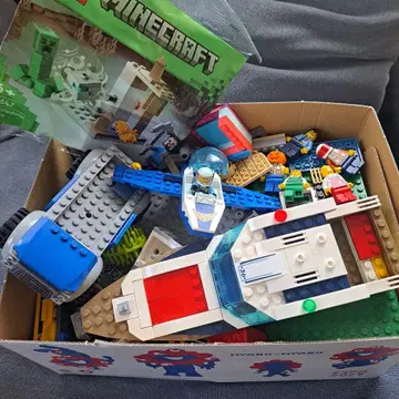 LEGO Minecraft 30647 배 헬리콥터 미니 피규어 8개