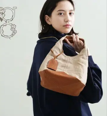 genten 프렌치 린넨 핸드백 소 (새상품급)