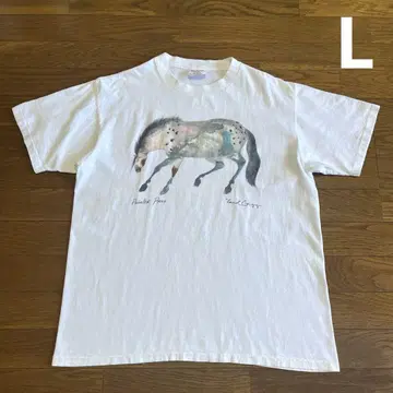 90년대 USA ONEITA 티셔츠 L 화이트 Painted Pony