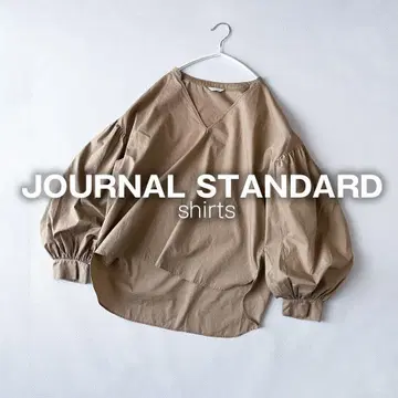저널 스탠다드 셔츠 블라우스 일본제 코튼 긴팔 T26