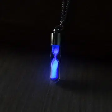 NO.1 모래시계 크리스탈 개성 펜던트 야광 목걸이 인기