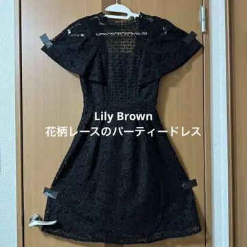 [Lily Brown] 꽃무늬 레이스 파티 드레스