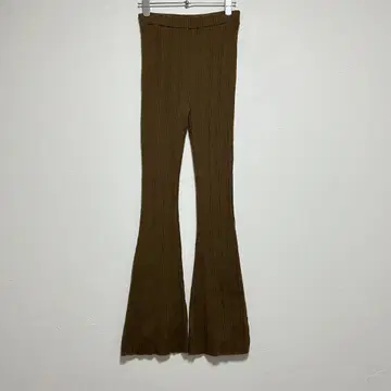 PHEENY 피니 리브 니트 플레어 레깅스 팬츠