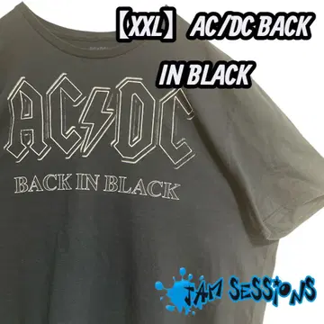 [ XXL ] AC/DC BACK IN BLACK 티셔츠 빈티지 00