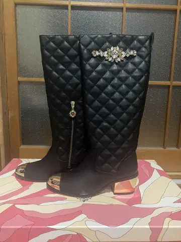 Rady 비쥬 퀼팅 롱부츠