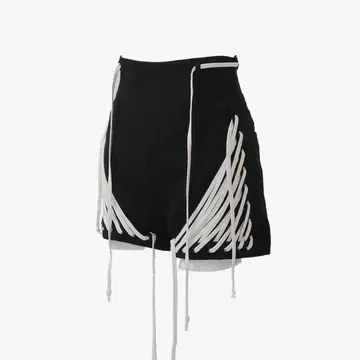 theredthread S 레이스 업 shorts black M 사이즈