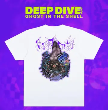 공각기동대 Deep Dive echo 회장 한정판 T셔츠 XL 사이즈