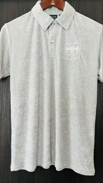 MUTA 그레이 피케 셔츠