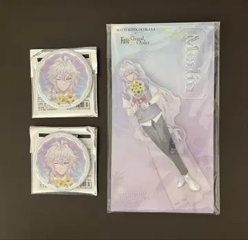 Fate FGO 마츠모토 키요시 마츠키요 멀린 아크릴 스탠드 캔뱃지