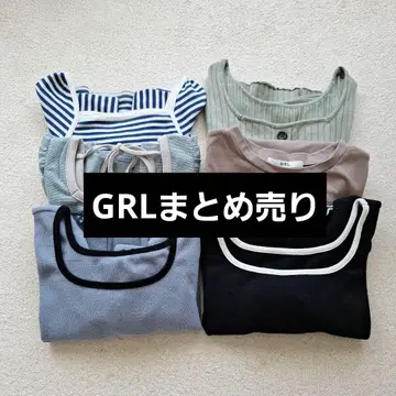 GRL 숏 기장 상의 세트 M.L 사이즈