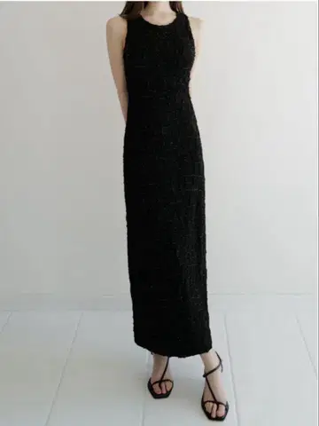 maison celon wavy tile pattern dress