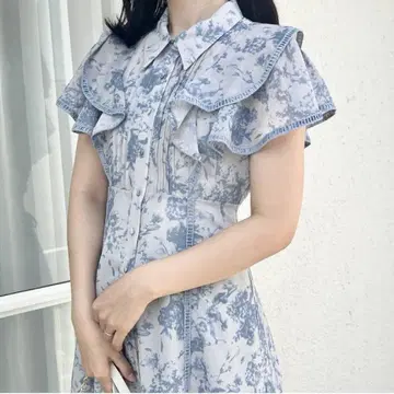 AnMILLE 안미르 플라워 프릴 턱 OP 원피스