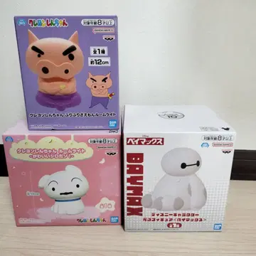 빛나는 피규어 베이맥스 크레용 신짱 룸 라이트