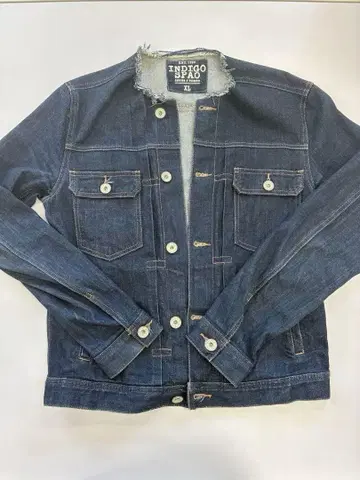 Indigo Spao 데님 자켓