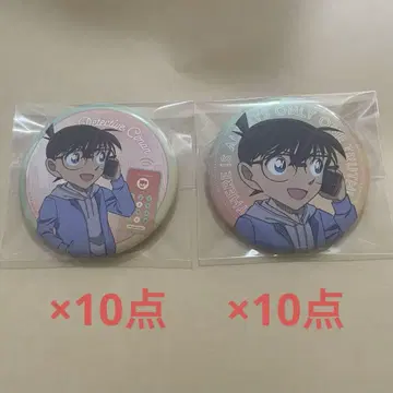 에도가와 코난 캔뱃지 각 10점 전화 시리즈