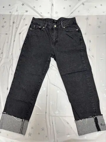 ReinSein 데님 청바지 롤업 정한 착용