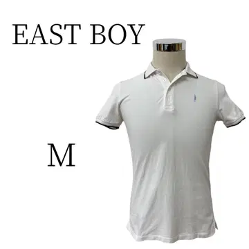 EAST BOY 이스트 보이 화이트 반팔 피케 셔츠 M
