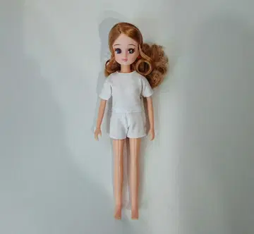 리카짱 인형 화이트 티셔츠 숏팬츠