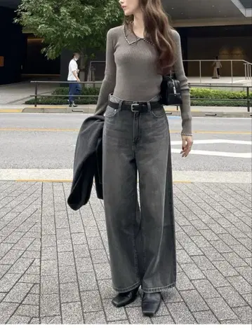 미라 오웬 와이드 데님