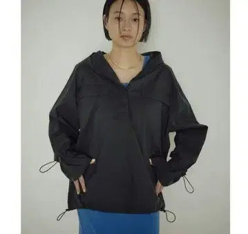 새상품 [ earthy_ ] 시어 나일론 마운틴 파카 블랙