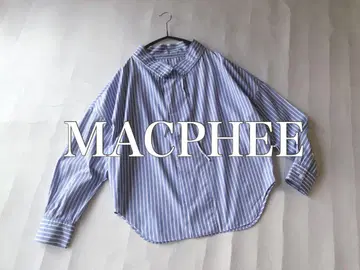 투모로우랜드 MACPHEE 코튼 100% 멀티 스트라이프 셔츠 블라우스
