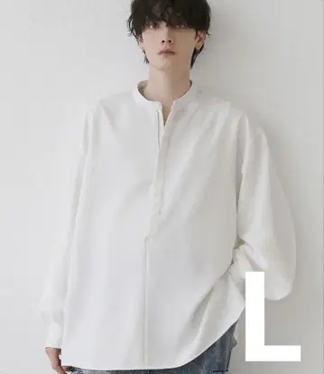 루즈 실루엣 하프 지퍼 셔츠 L