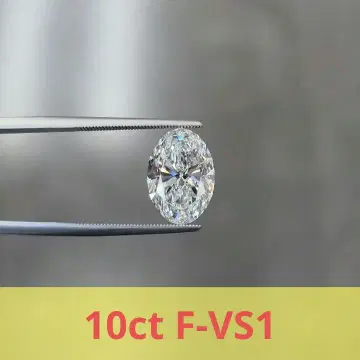 10.00ct F-VS1 오벌 라보 그로운 다이아몬드