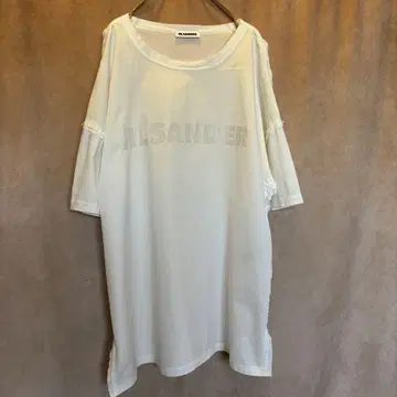 JIL SANDER 로고 인사이드 아웃 티셔츠 오버사이즈