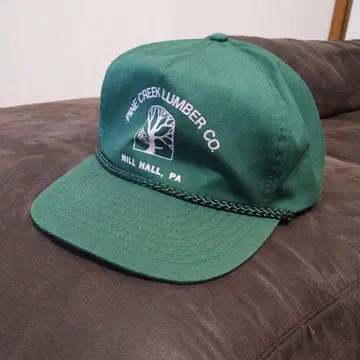 90s PINE CREEK LUMBER CO. 트래커 캡 기업 로고