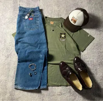 USA 제 U.S.ARMY 밀리터리 구제 의류 c-boy style