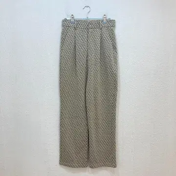 셀렉 모카 SELECT MOCA 자카드 무늬 스트레이트 컷 팬츠 [M]