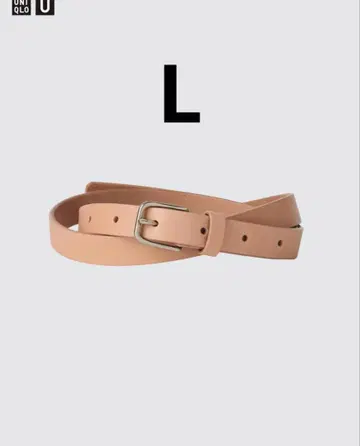 내로우 롱 가죽 벨트 UNIQLO U 유니클로U 내추럴 L 사이즈