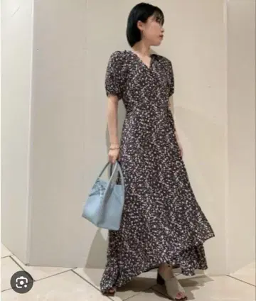 프레이 아이디 비스코스 프린트 카슈쿨 원피스