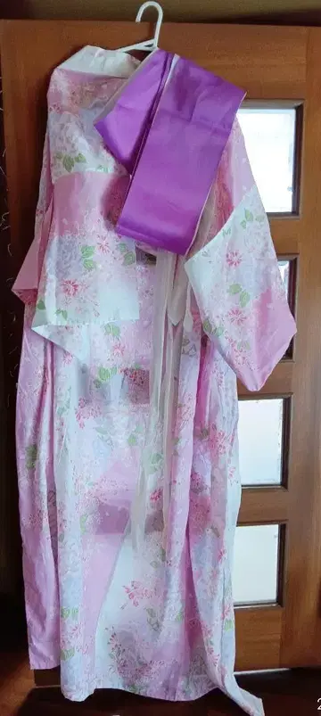 면 100% 유카타, 오비와 허리끈 포함