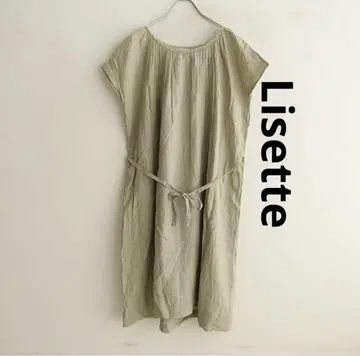 Lisette 린넨 100% 원피스 프리 사이즈 그린