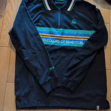 UNITEDCOLORSOFBENETTON 블랙 피케 셔츠