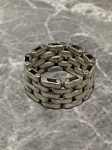 레어 LAVER 5 LINK RING 러버 실버 925 제작