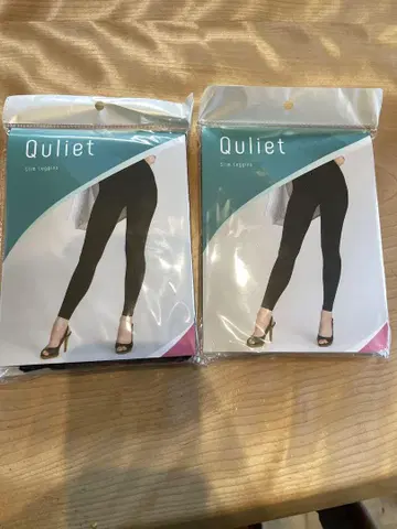 Quliet 블랙 스패츠 레깅스 2세트