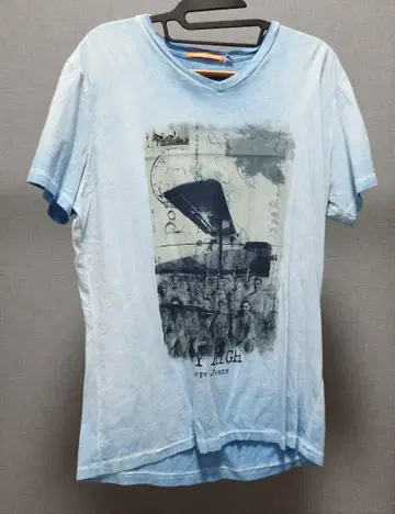 Pepe Jeans 슬림핏 티셔츠 라이트 블루