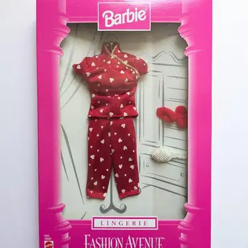 Barbie FASHION AVENUE LINGERIE 하트 무늬 차이나