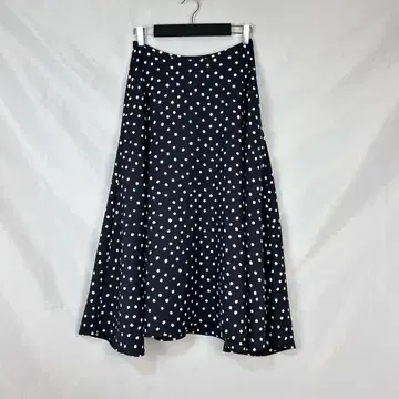 IENA 이에나 도트 플레어 스커트 롱 플레어 스커트 도트 프린트