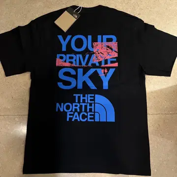 미사용 새상품 THE NORTHFACE 그래픽 반팔 티셔츠 블랙 M