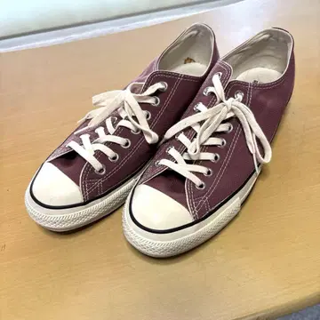 컨버스 버건디 캔버스 스니커즈